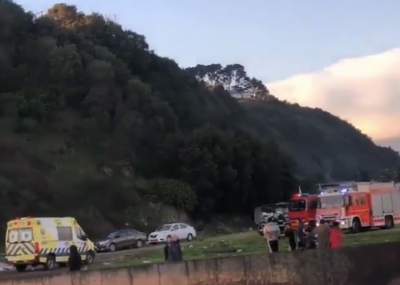 Un muerto dejó caída de automóvil desde un cerro en Concepción